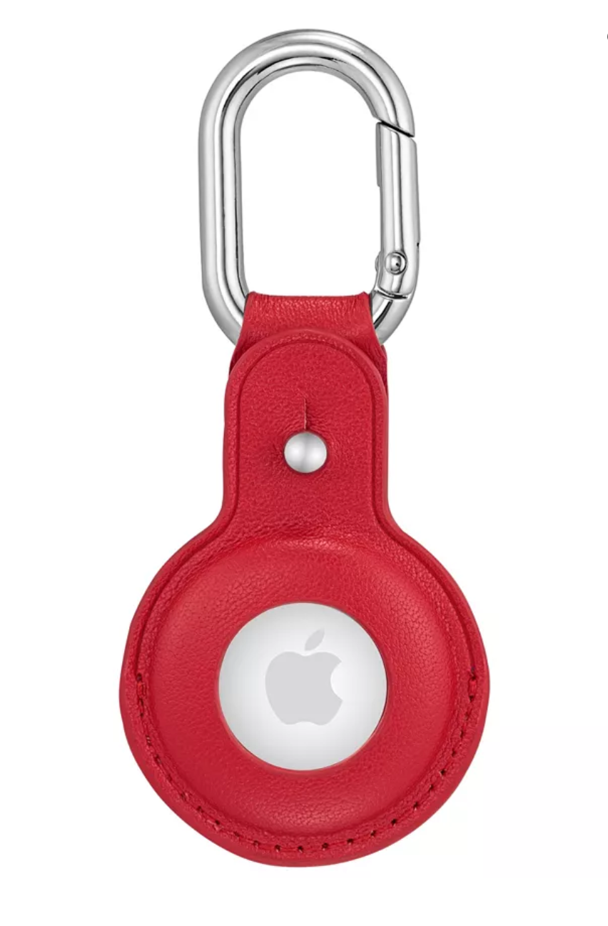 leather airtag key ring